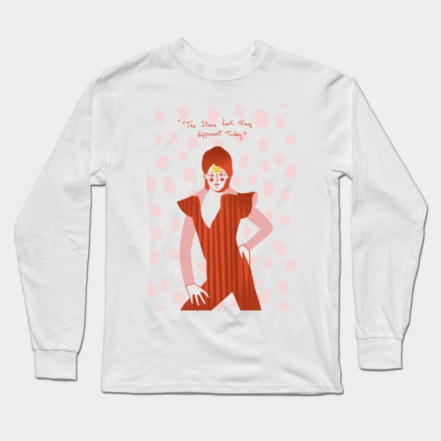 David Bowie - Iconic pose - Fashion Long Sleeve T-Shirt by London Colin